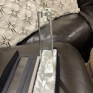 One Crystal candlestick #130441 Kelly 10”